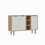 Hanah Home Viyana Consola Roble Zafiro y Blanco